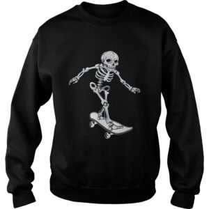 Skeleton Skateboarding Skateboarder Halloween shirt 3