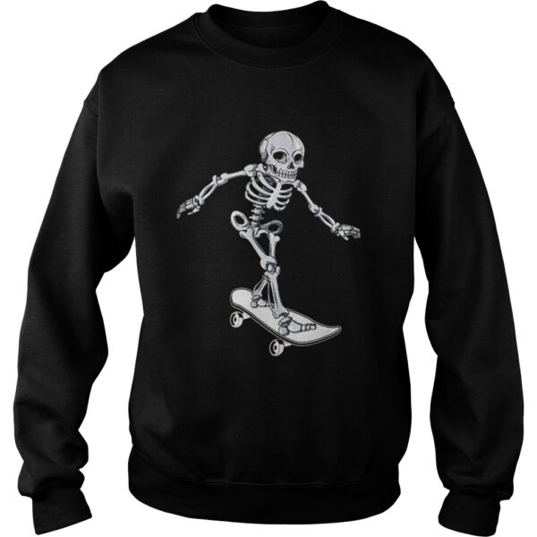 Skeleton Skateboarding Skateboarder Halloween shirt