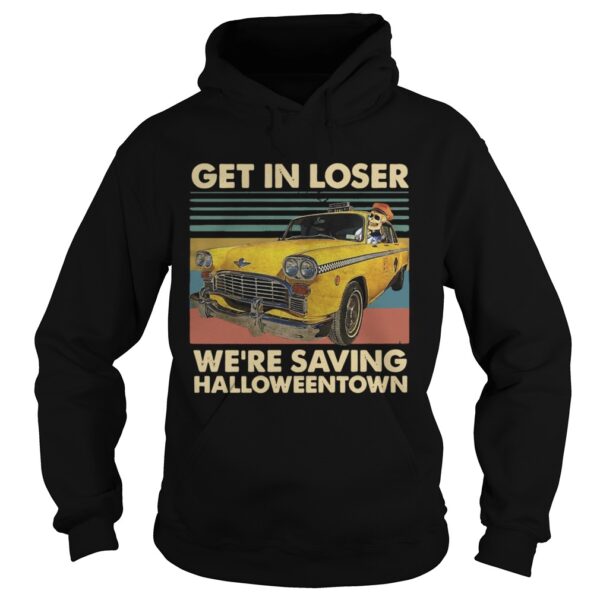 Skeleton Taxi get in loser were saving Halloweentown vintage t-shirt