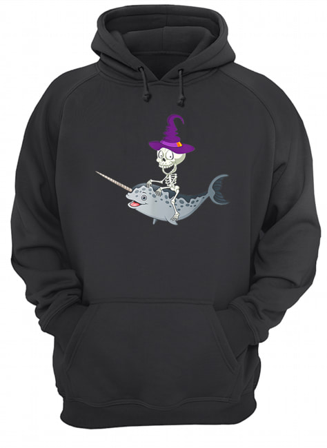Skeleton Witch Riding Narwhal Halloween shirt Skeleton Witch Riding Narwhal Halloween shirt