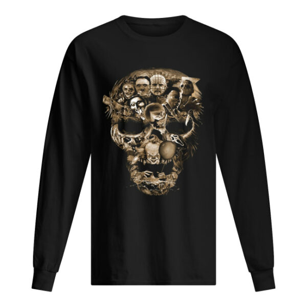 Skull Horror movie characters shirt