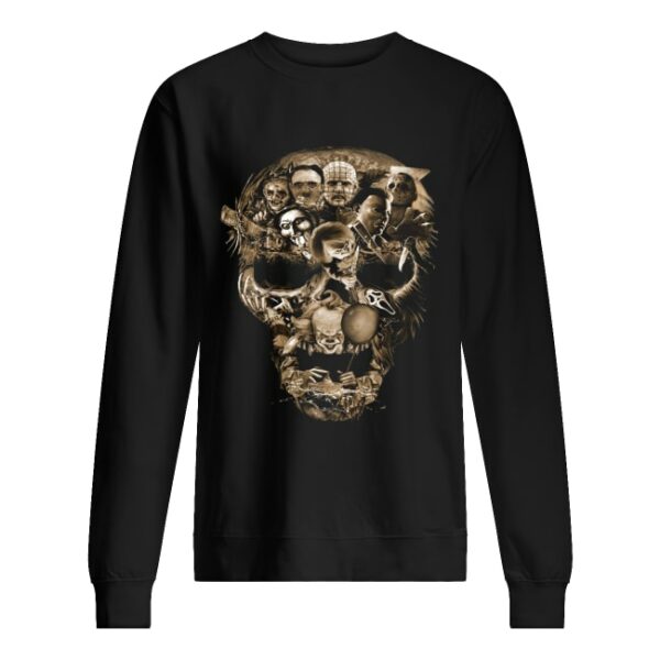 Skull Horror movie characters shirt