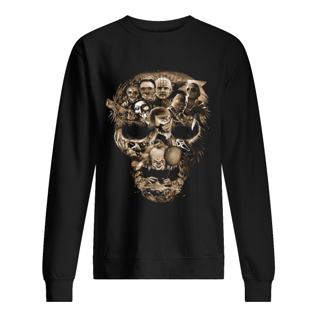 Skull Horror movie characters shirt Skull Horror movie characters shirt