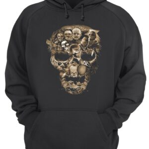 Skull Horror movie characters shirt 3