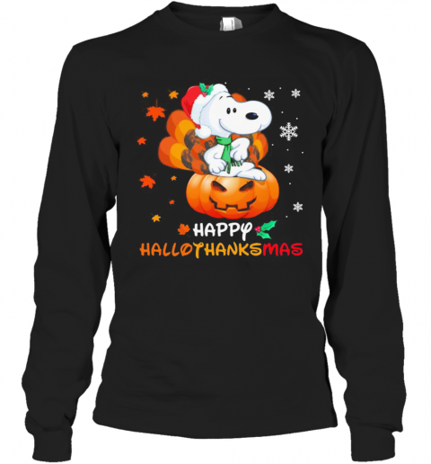 Snoopy Happy Hallothanksmas Halloween Thanksgiving Christmas T-Shirt Snoopy Happy Hallothanksmas Halloween Thanksgiving Christmas T-Shirt