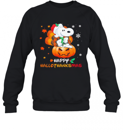 Snoopy Happy Hallothanksmas Halloween Thanksgiving Christmas T-Shirt Snoopy Happy Hallothanksmas Halloween Thanksgiving Christmas T-Shirt