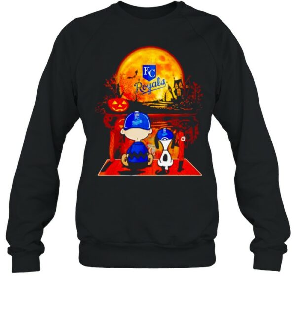 Snoopy and Charlie Brown Kansas City Royals happy Halloween shirt