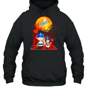 Snoopy and Charlie Brown Los Angeles Dodgers happy Halloween shirt 3