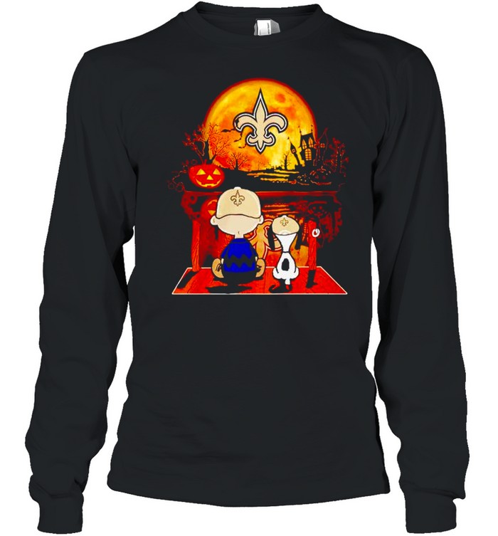 Snoopy and Charlie Brown New Orleans Saints happy Halloween shirt Snoopy and Charlie Brown New Orleans Saints happy Halloween shirt