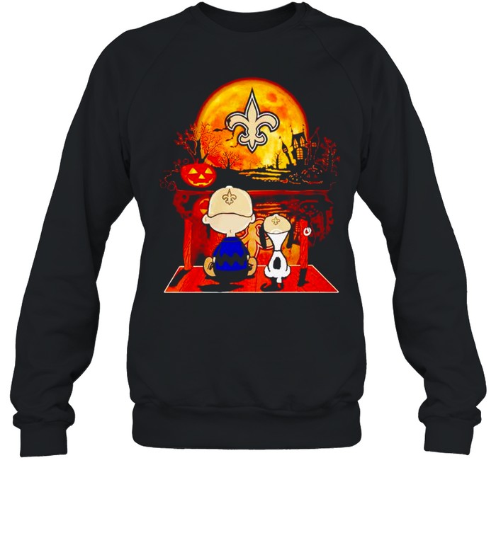 Snoopy and Charlie Brown New Orleans Saints happy Halloween shirt Snoopy and Charlie Brown New Orleans Saints happy Halloween shirt