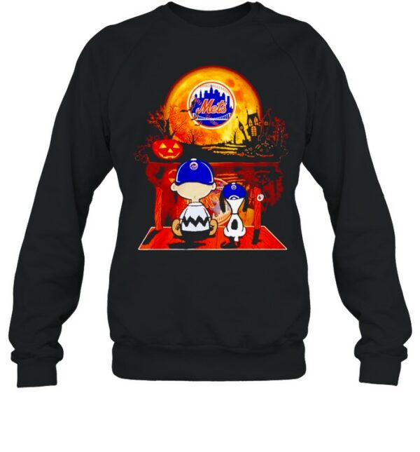 Snoopy and Charlie Brown New York Mets happy Halloween shirt