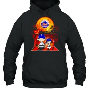 Snoopy and Charlie Brown New York Mets happy Halloween shirt 3