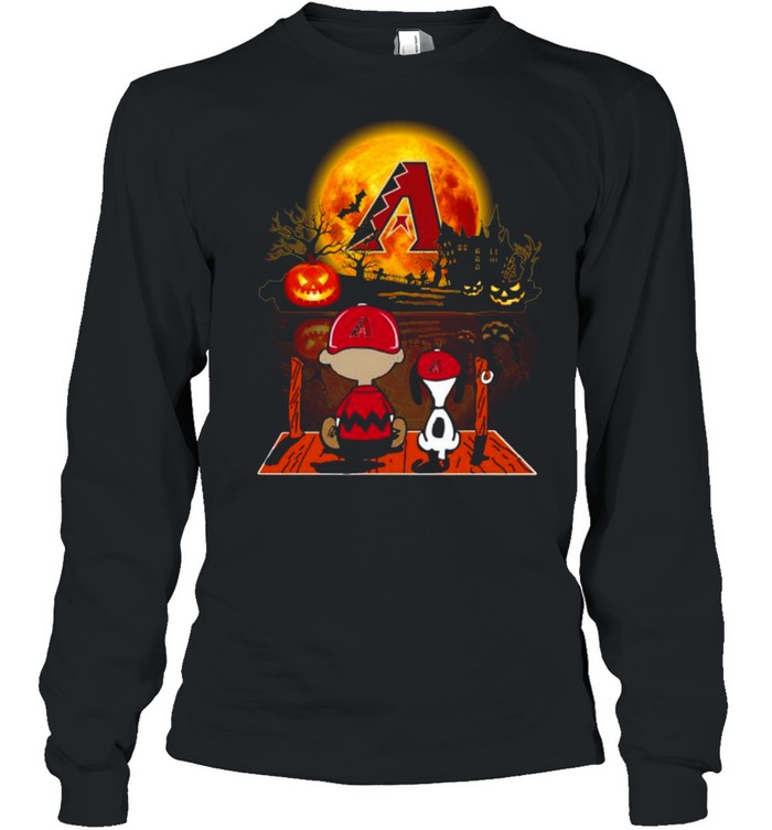 Snoopy and Charlie Brown Pumpkin Arizona Diamondbacks Halloween Moon shirt Snoopy and Charlie Brown Pumpkin Arizona Diamondbacks Halloween Moon shirt