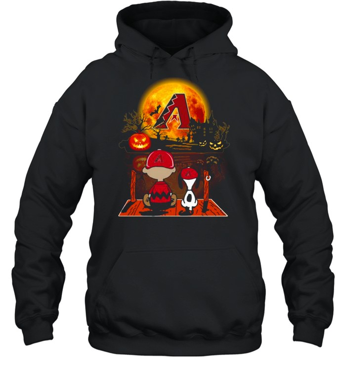 Snoopy and Charlie Brown Pumpkin Arizona Diamondbacks Halloween Moon shirt Snoopy and Charlie Brown Pumpkin Arizona Diamondbacks Halloween Moon shirt
