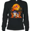Snoopy and Charlie Brown Pumpkin Atlanta Braves Halloween Moon shirt