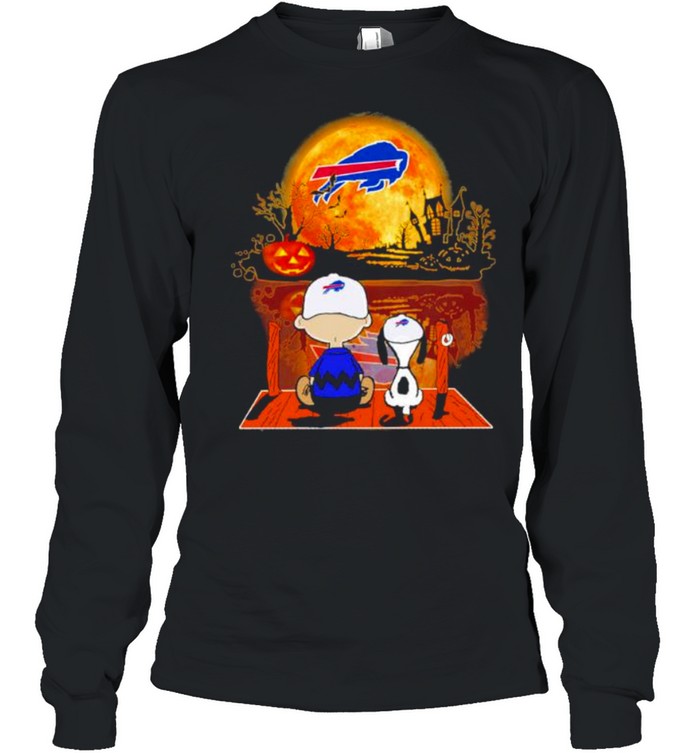 Snoopy and Charlie Brown Pumpkin Buffalo Bills Halloween Moon shirt Snoopy and Charlie Brown Pumpkin Buffalo Bills Halloween Moon shirt