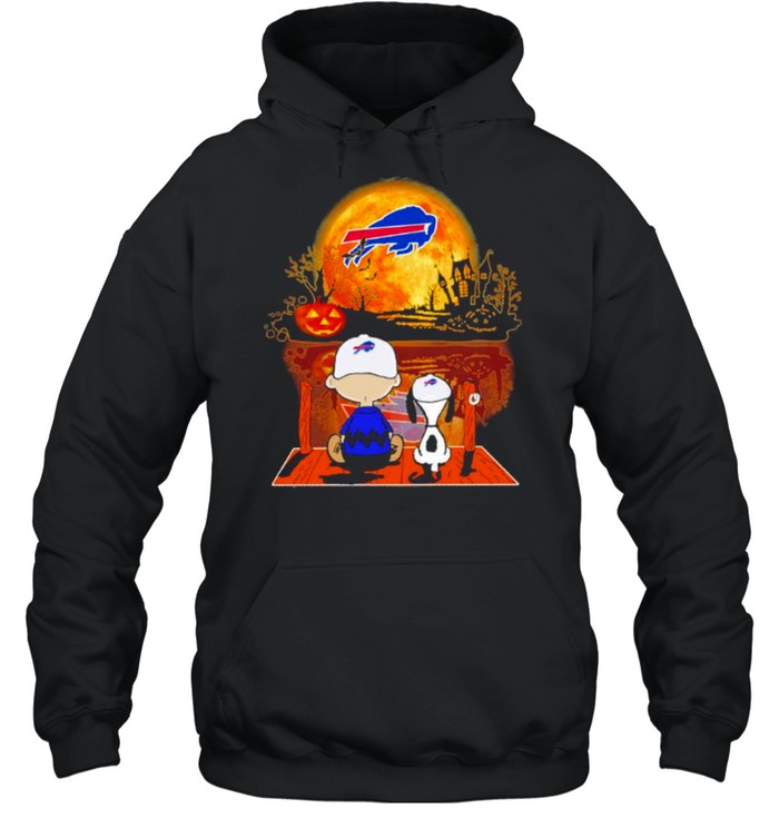 Snoopy and Charlie Brown Pumpkin Buffalo Bills Halloween Moon shirt Snoopy and Charlie Brown Pumpkin Buffalo Bills Halloween Moon shirt