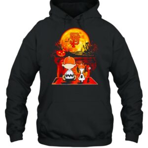 Snoopy and Charlie Brown San Francisco Giants happy Halloween shirt 3