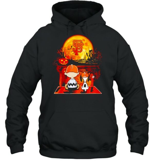 Snoopy and Charlie Brown San Francisco Giants happy Halloween shirt