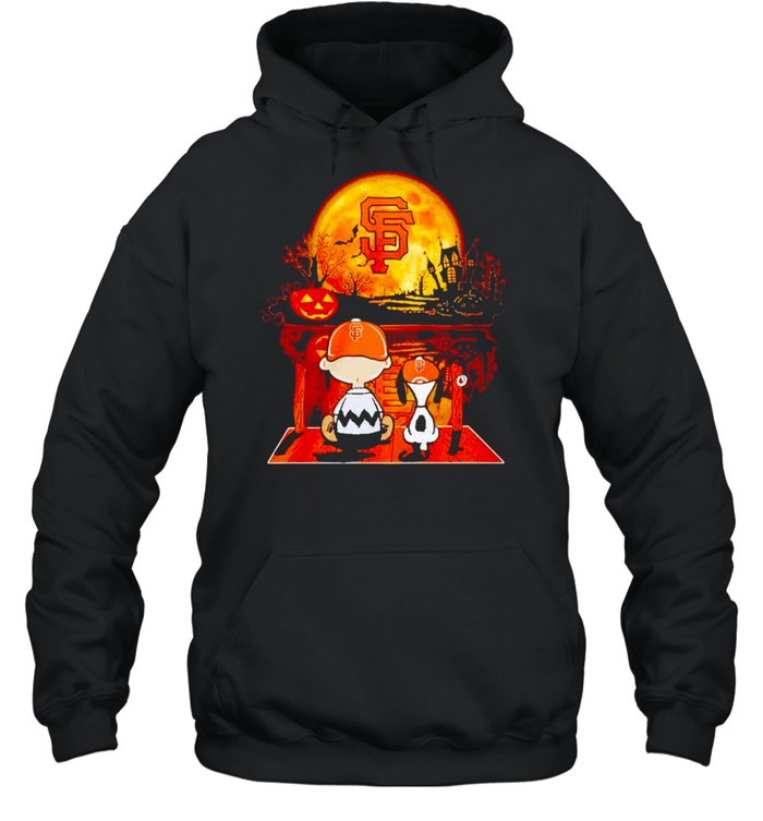Snoopy and Charlie Brown San Francisco Giants happy Halloween shirt Snoopy and Charlie Brown San Francisco Giants happy Halloween shirt