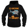 So Awesome Its Scary Pumpkin Mummy Shark Halloween Funny TShirt