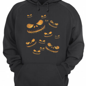 Spooky Halloween Costume Pumpkin Faces shirt 3