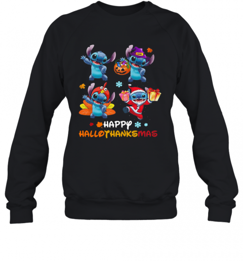 Stitch Happy Hallothanksmas Pumpkin T-Shirt Stitch Happy Hallothanksmas Pumpkin T-Shirt