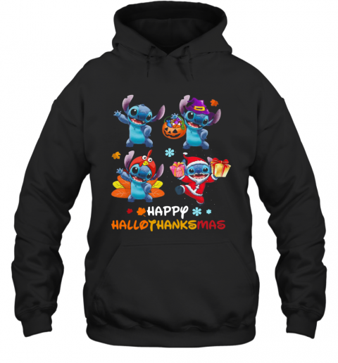 Stitch Happy Hallothanksmas Pumpkin T-Shirt Stitch Happy Hallothanksmas Pumpkin T-Shirt