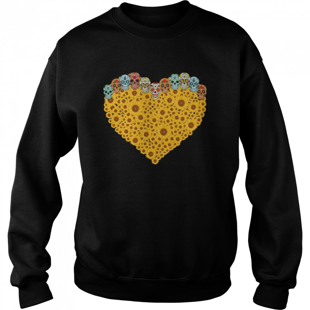 Sugar Skull Head Sunflower Heart shirt Sugar Skull Head Sunflower Heart shirt