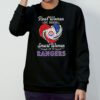 Texas Rangers real women love baseball smart women love the Ranges heart diamond shirt