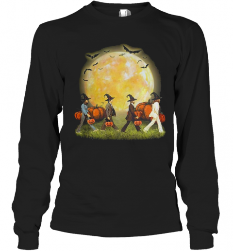 The Beatles Abbey Road Moon Pumpkins Halloween T-Shirt The Beatles Abbey Road Moon Pumpkins Halloween T-Shirt