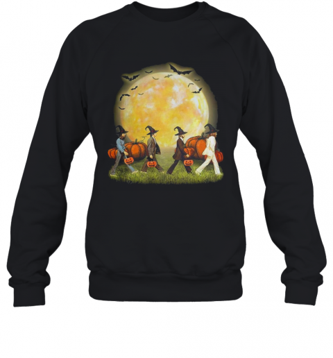 The Beatles Abbey Road Moon Pumpkins Halloween T-Shirt The Beatles Abbey Road Moon Pumpkins Halloween T-Shirt