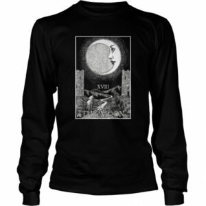 The Moon and Dogs Tarot Card Occult Goth Halloween Gothic T-shirt