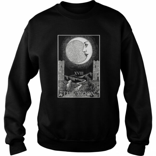 The Moon and Dogs Tarot Card Occult Goth Halloween Gothic T-shirt