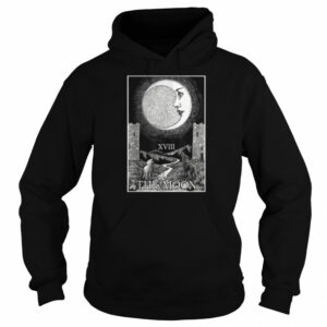 The Moon and Dogs Tarot Card Occult Goth Halloween Gothic T shirt 3