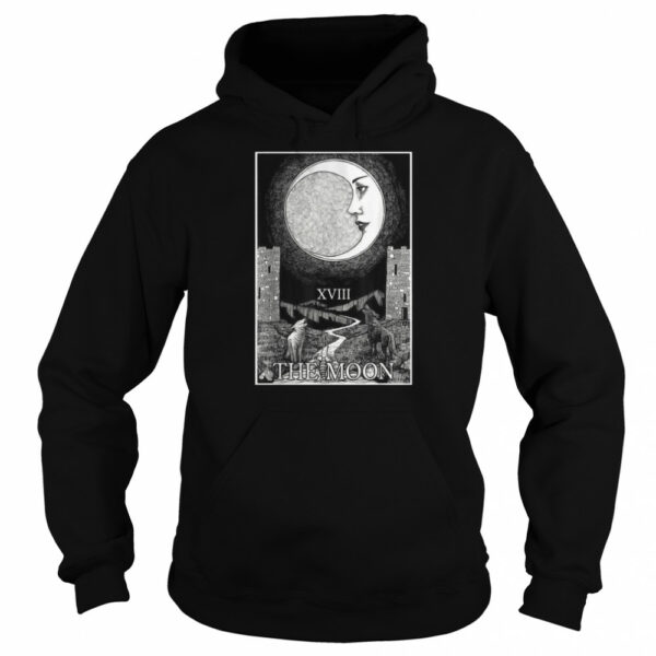 The Moon and Dogs Tarot Card Occult Goth Halloween Gothic T-shirt