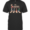 The Slayers Halloween Horror Characters Crossing The Line T-Shirt