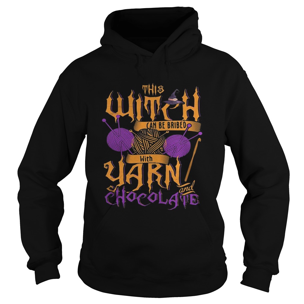 The witch can be bribed with yarn chocolate Halloween t-shirt The witch can be bribed with yarn chocolate Halloween t-shirt