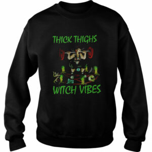 Thick Thighs Witch Vibes Halloween T-shirt