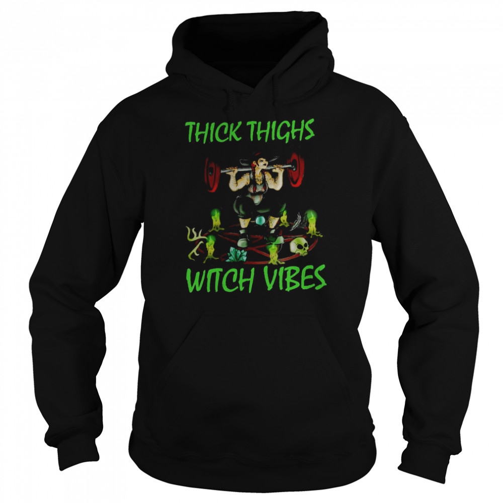 Thick Thighs Witch Vibes Halloween T-shirt Thick Thighs Witch Vibes Halloween T-shirt