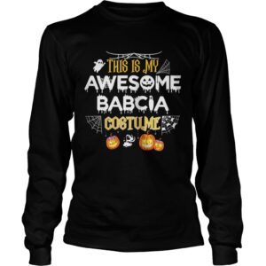 This Is My Awesome Grandma Babcia Costume Halloween shirt