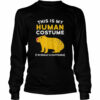This Is My Human Costume I’m Really A Capybara Halloween Shirt