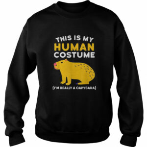 This Is My Human Costume I’m Really A Capybara Halloween Shirt