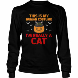 This Is My Human Costume I’m Really A Cat Halloween shirt