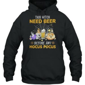 This Witch Need Beer Before Any Hocus Pocus shirt 3