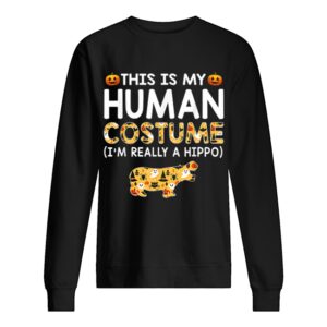 This is My Human Costume Halloween Hippo Gift shirt