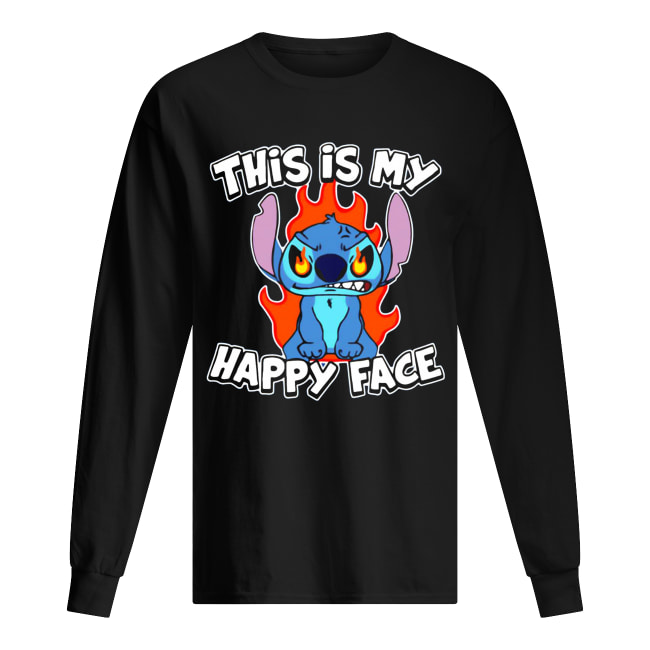 This is my happy face Stitch Halloween shirt This is my happy face Stitch Halloween shirt