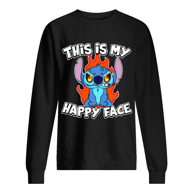 This is my happy face Stitch Halloween shirt This is my happy face Stitch Halloween shirt