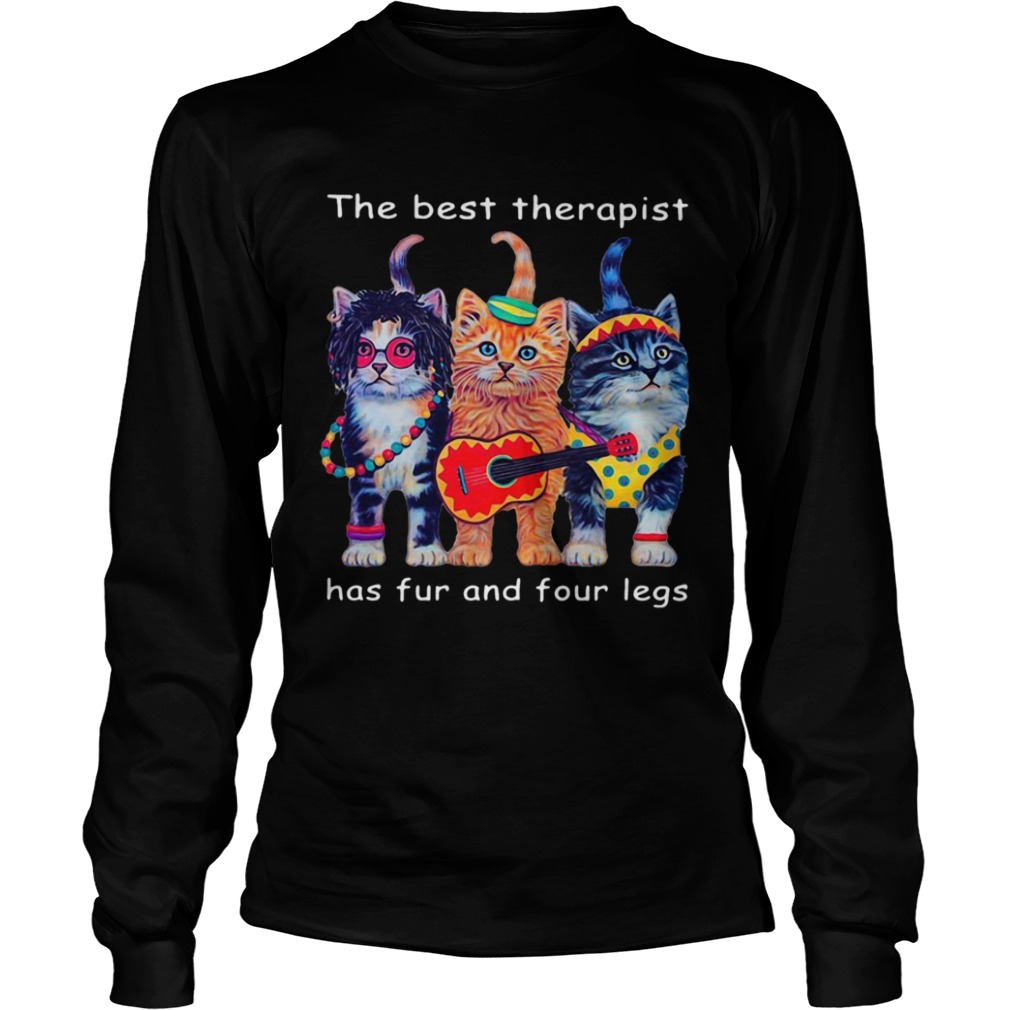 Three Cats Guitar The Best Therapist Has Fur And Four Legs shirt Three Cats Guitar The Best Therapist Has Fur And Four Legs shirt