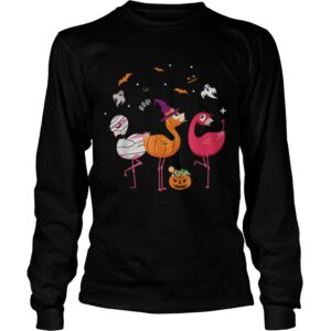 Three Flamingoes Flamingo Halloween shirt